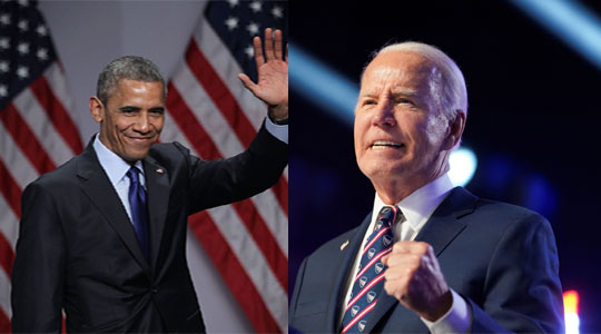 Obama joins in on rousing Biden campaign ahead of election.