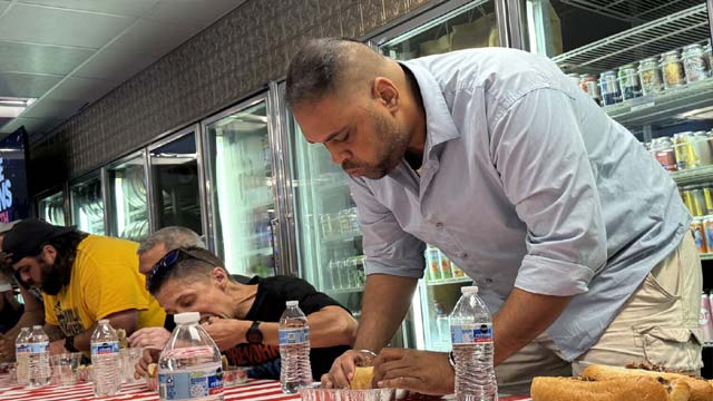 Double Champion of Marylands Cheesesteak Eating Contest Reveals His Winning Strategy