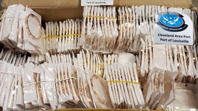 CBP Seizes Thousands of Counterfeit Designer Jewelry Shipments in Louisville