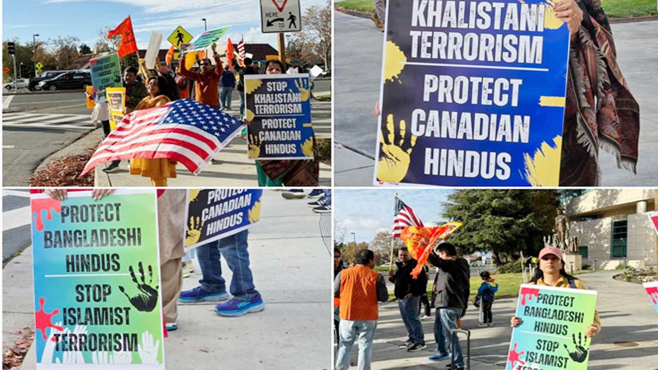 Hindu Communities in US Rally for Justice, Condemn Attacks on Canadian and Bangladeshi Hindus