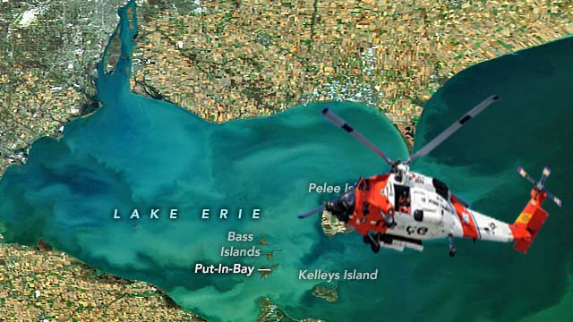 Rescue Operations in Lake Erie, Ohio