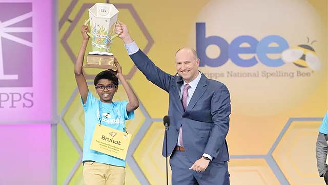 Telugu Student Brihat Soma Wins 2024 America Spelling Bee competition