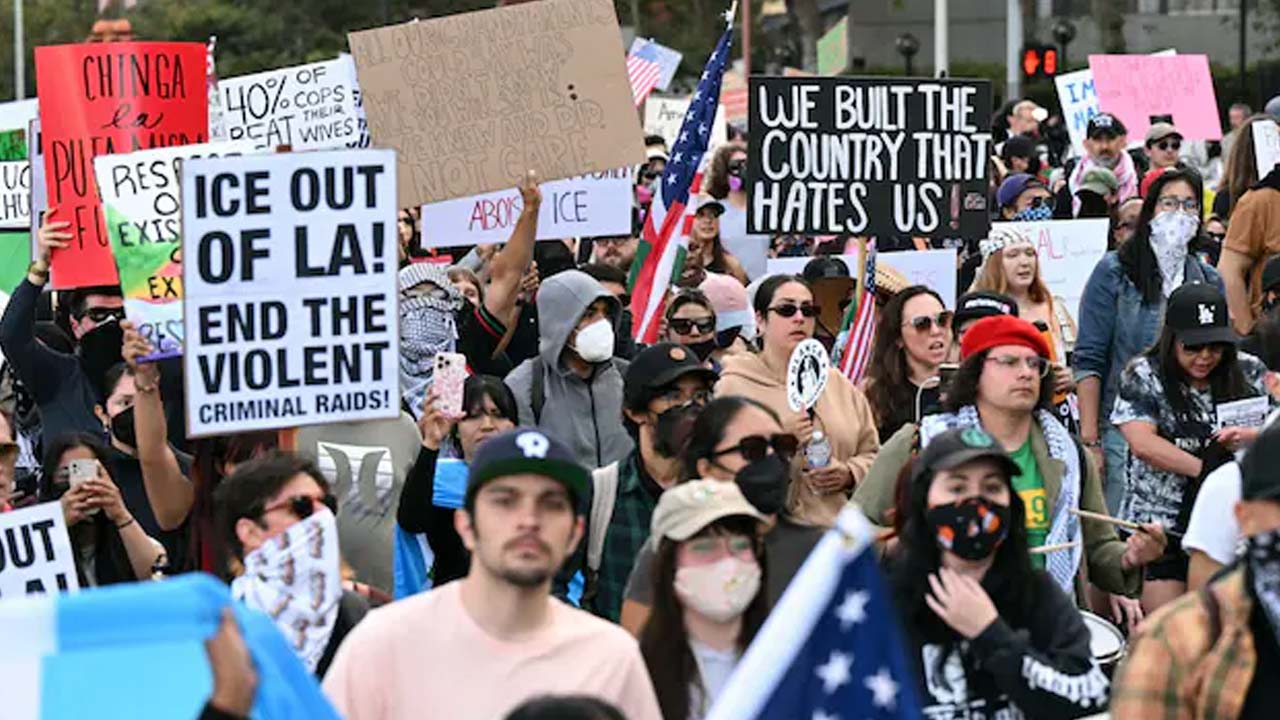 LA Protest Crackdown: 400 Arrested Amid Trumps Heavy Military Deployment