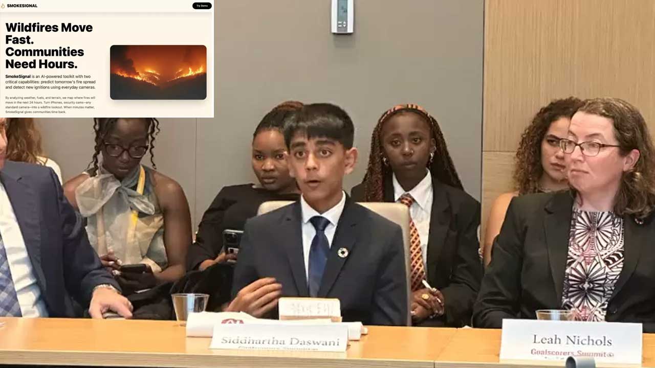 Meet Siddhartha Daswani: Teen Using AI to Tackle Wildfires