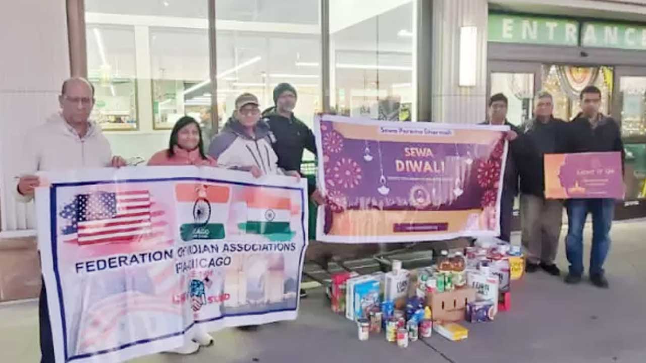 FIA Chicago Hosts Sewa Diwali Food Drive for Families