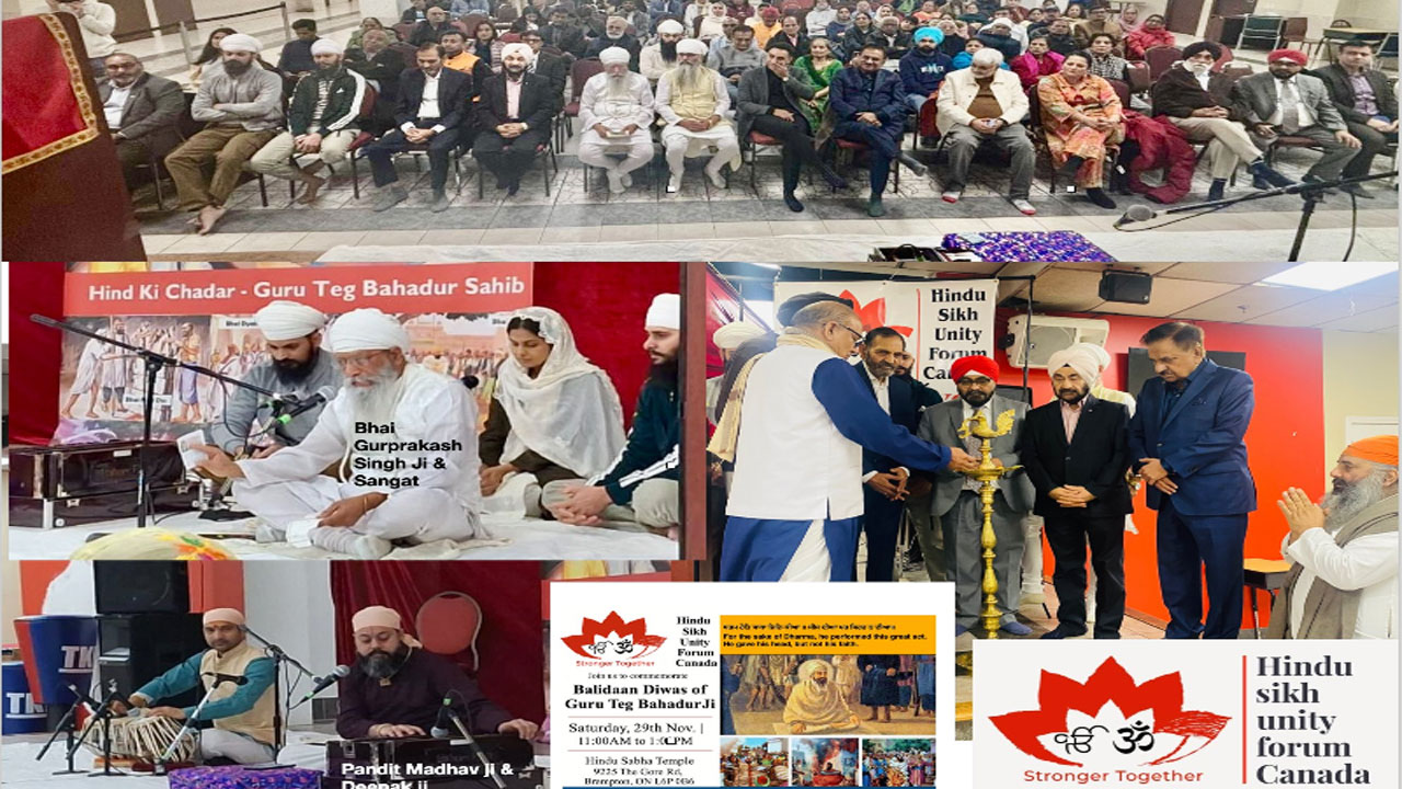 Brampton Temple Commemorates 350th Martyrdom Day of Guru Tegh Bahadur