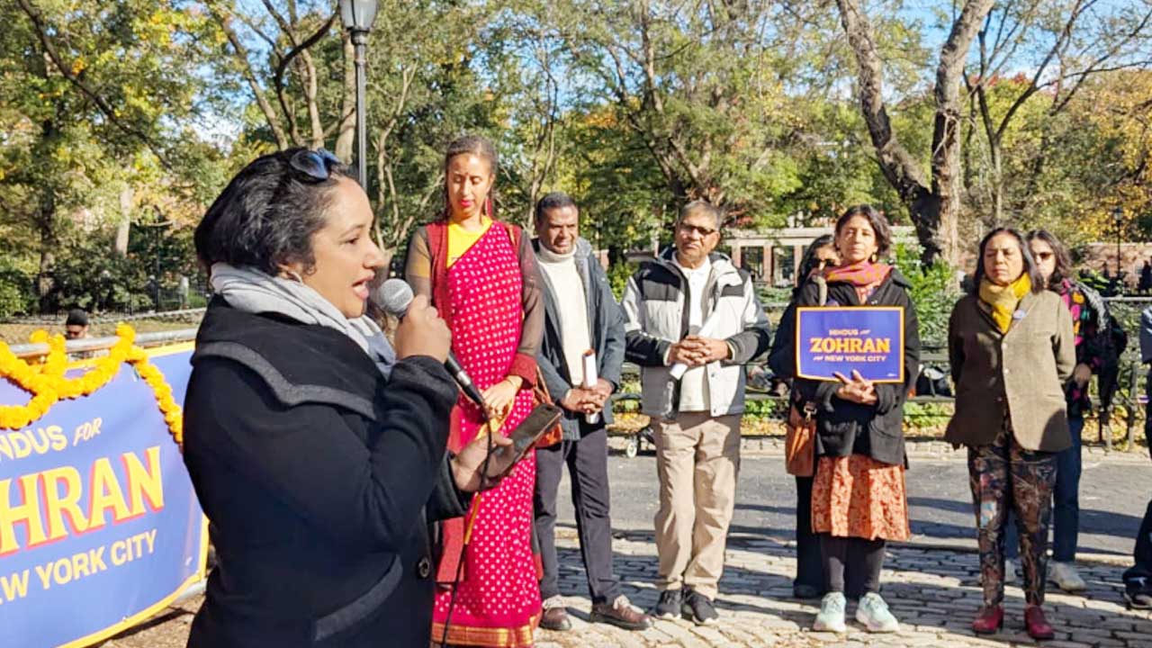 Hindus Hold Prayer Meet Supporting Zohran Mamdani in NYC