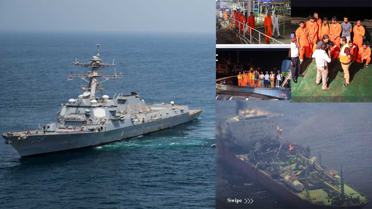 23 Indians Saved After Fire Erupts on LPG Tanker Near Yemen Coast