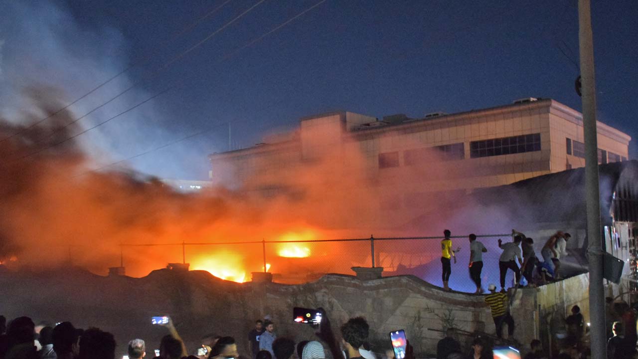 Iraq Mall Blaze Claims 50 Lives, Search Ongoing