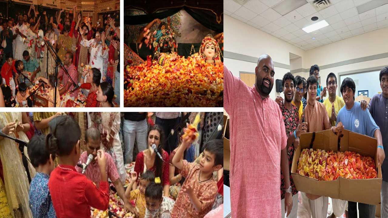 Houston Kirtan Fest 2025 Draws 2,500 Plus with Record Flower Festival