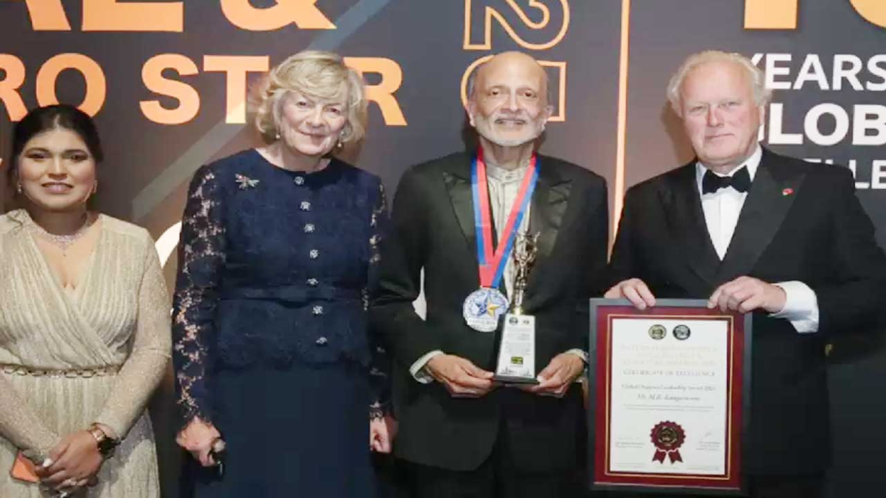Indiaspora Chief MR Rangaswami Bags Eurostar Global Leadership Award in London Event
