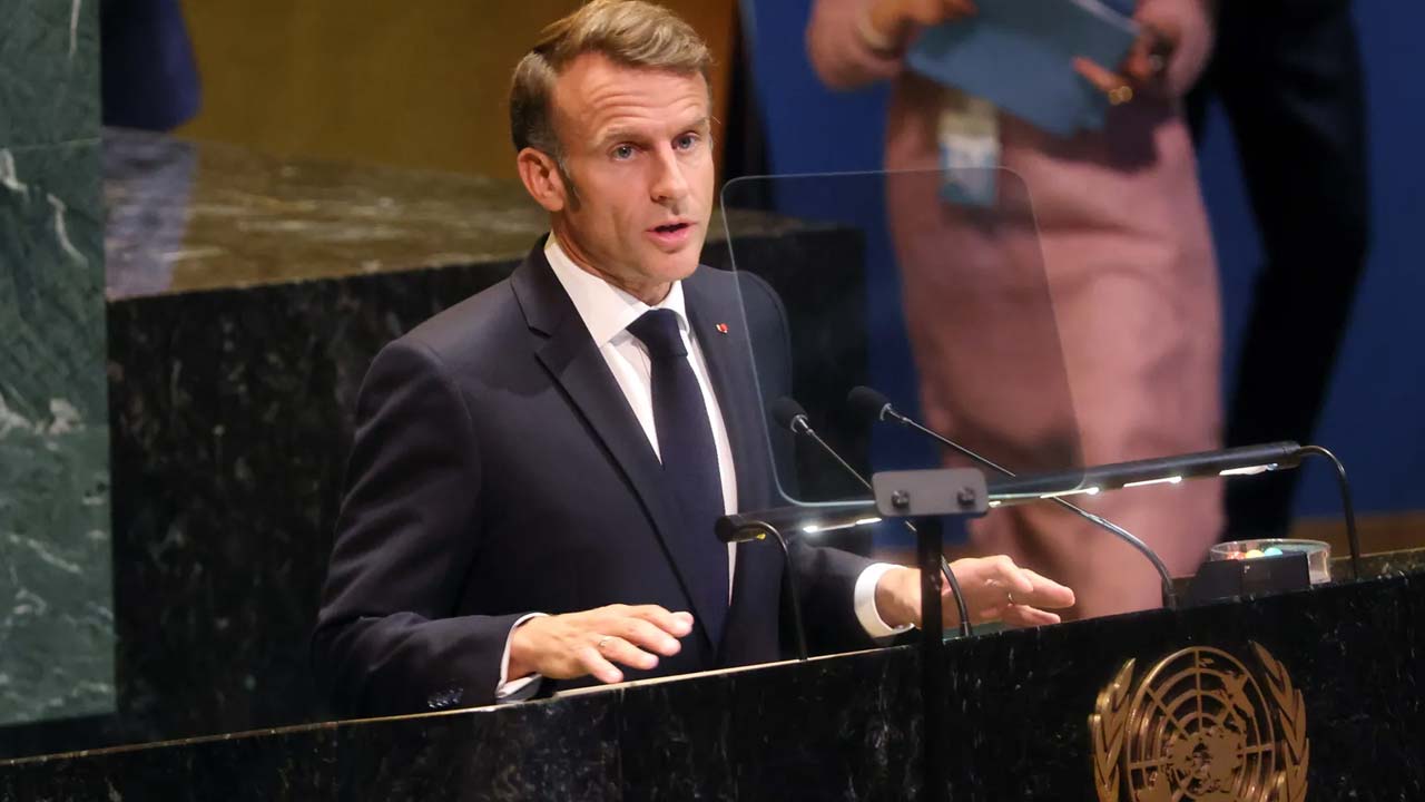 Macron Declares France Recognises Palestinian Statehood At UN