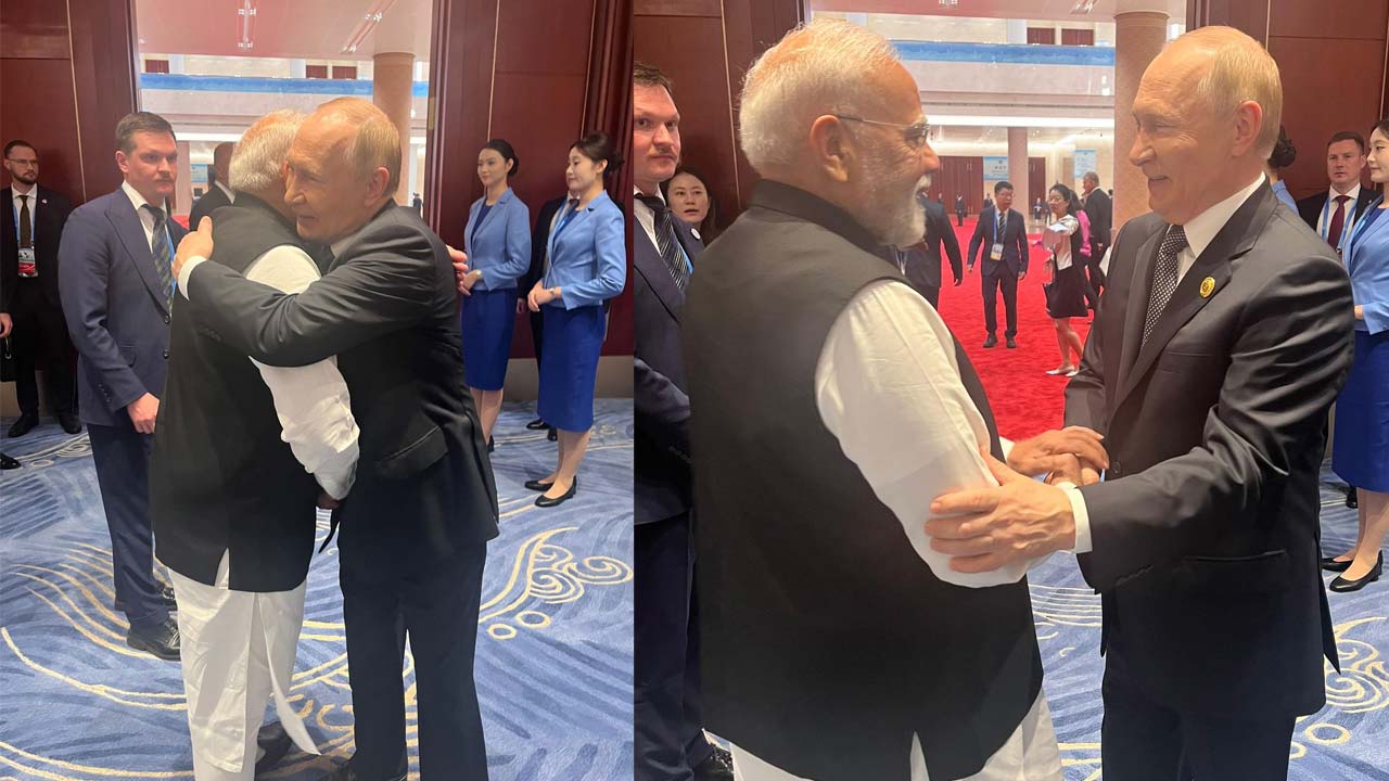 PM Modi, Putin Strengthen Ties With Hug At SCO Summit 2025 Tianjin