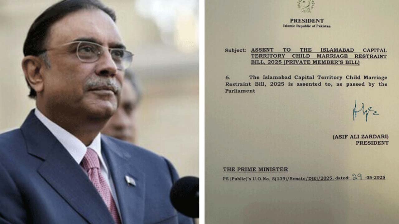 Pakistan President Approves Child Marriage Ban Bill