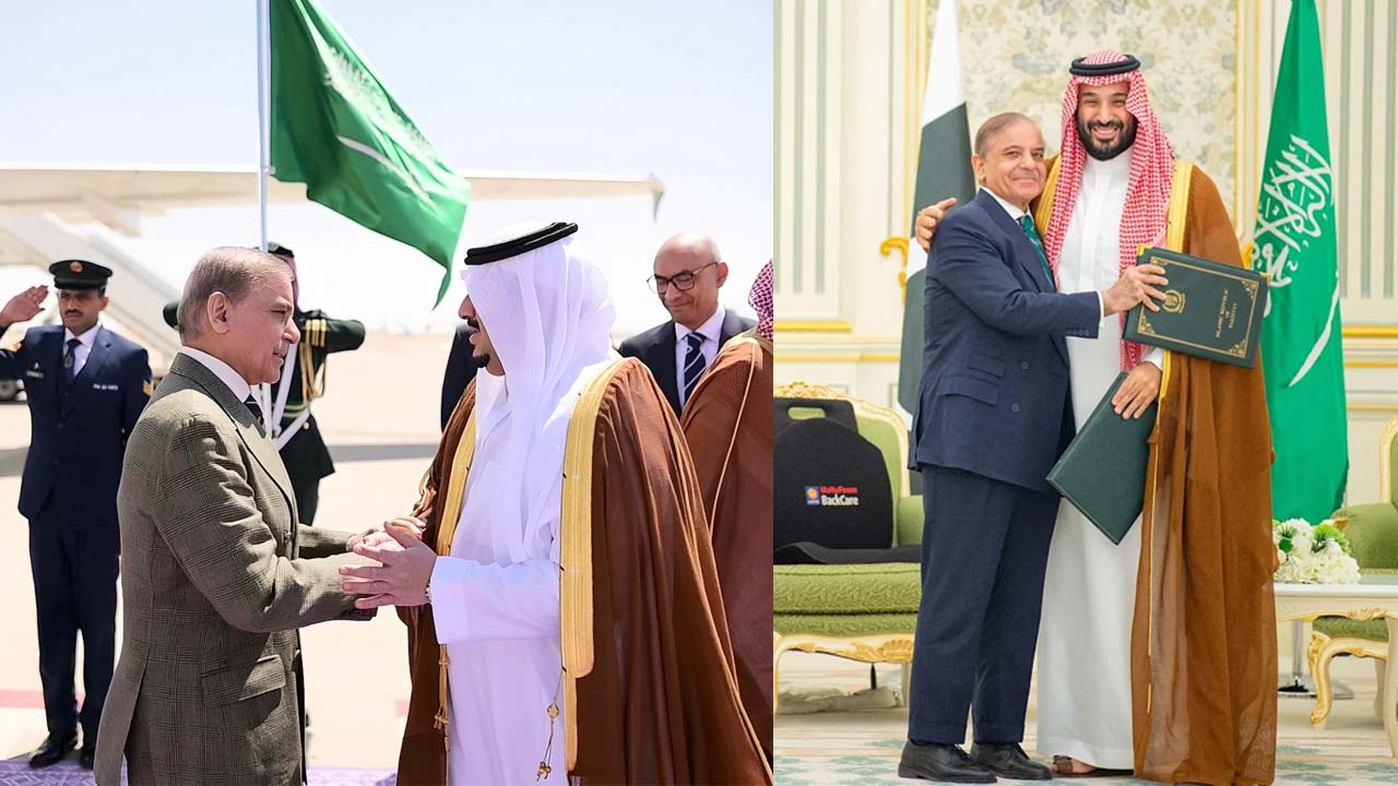 Shehbaz Sharif Signs Strategic Defence Agreement With Saudi Prince MBS