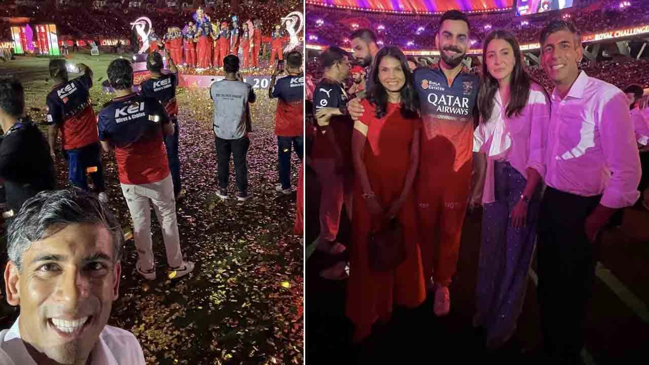 Rishi Sunak Joins RCB Victory Celebrations with Virat Kohli and Anushka Sharma