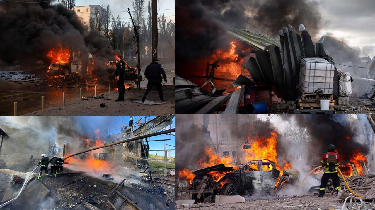 Russia Hits Ukraine With 574 Drones, 40 Missiles