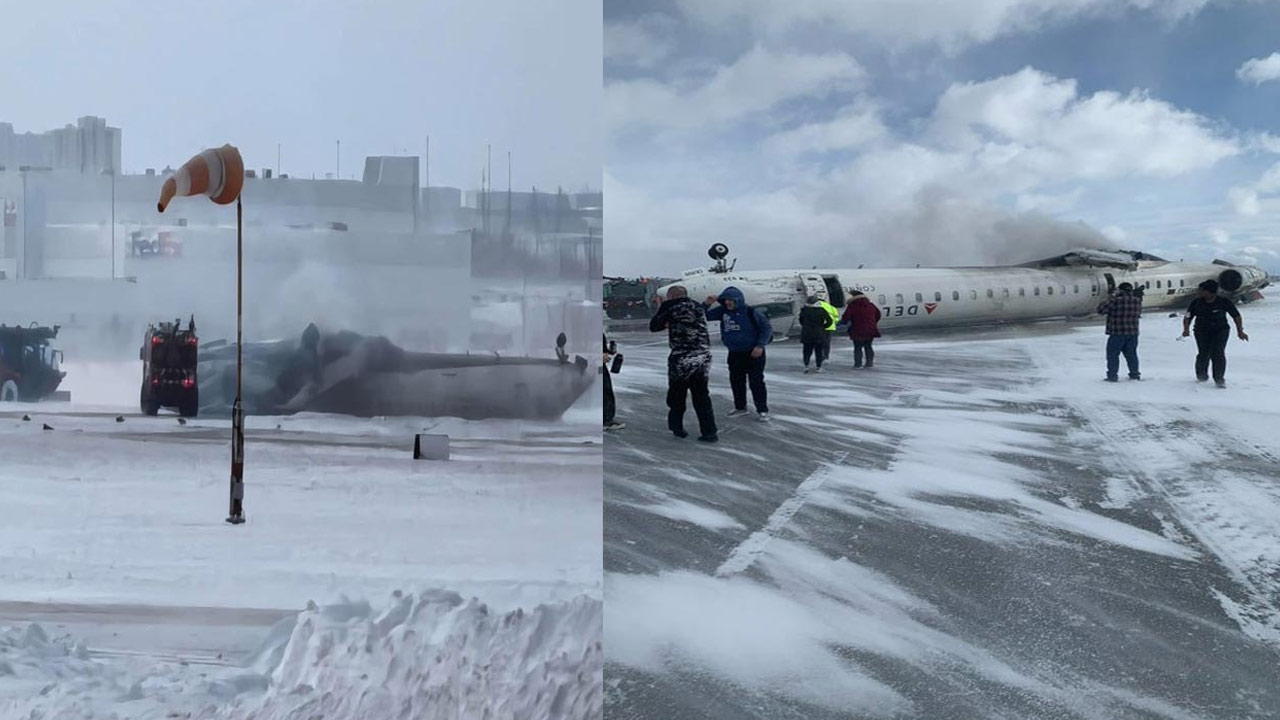 Toronto Plane Crash: Delta Flight Overturns on Landing, 18 Injured
