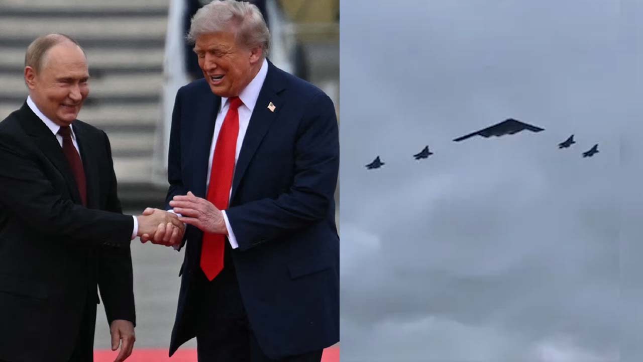 Trump Greets Putin In Alaska With Military Jets Overhead