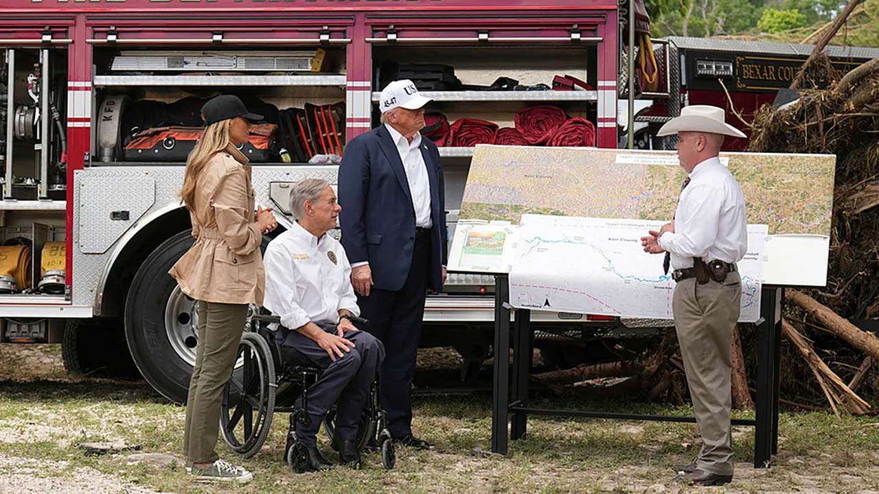Trump Visits Texas After Deadly Floods Claim 120 Lives