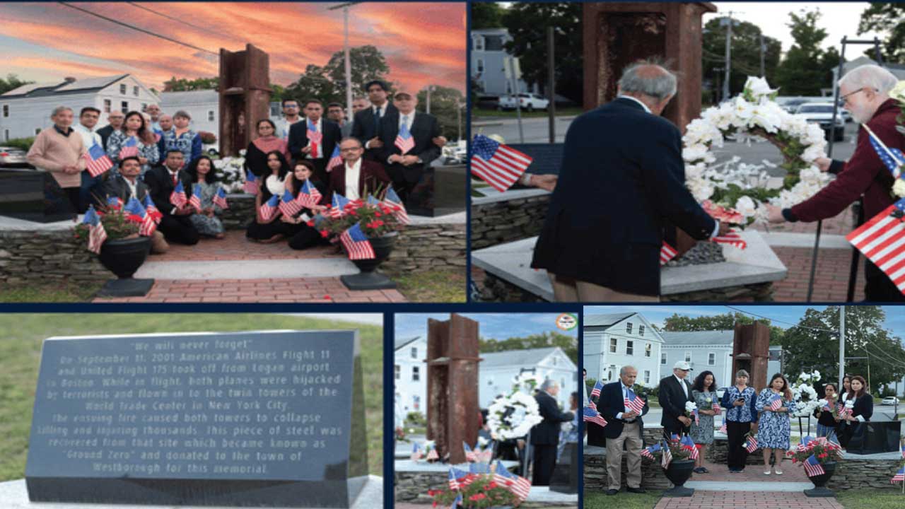 Boston Indian Americans Mark 9 by 11 With WTC Memorial Tribute