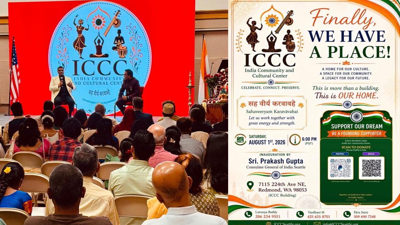 First India Community and Cultural Centre Opens in Redmond to Unite Indian Diaspora