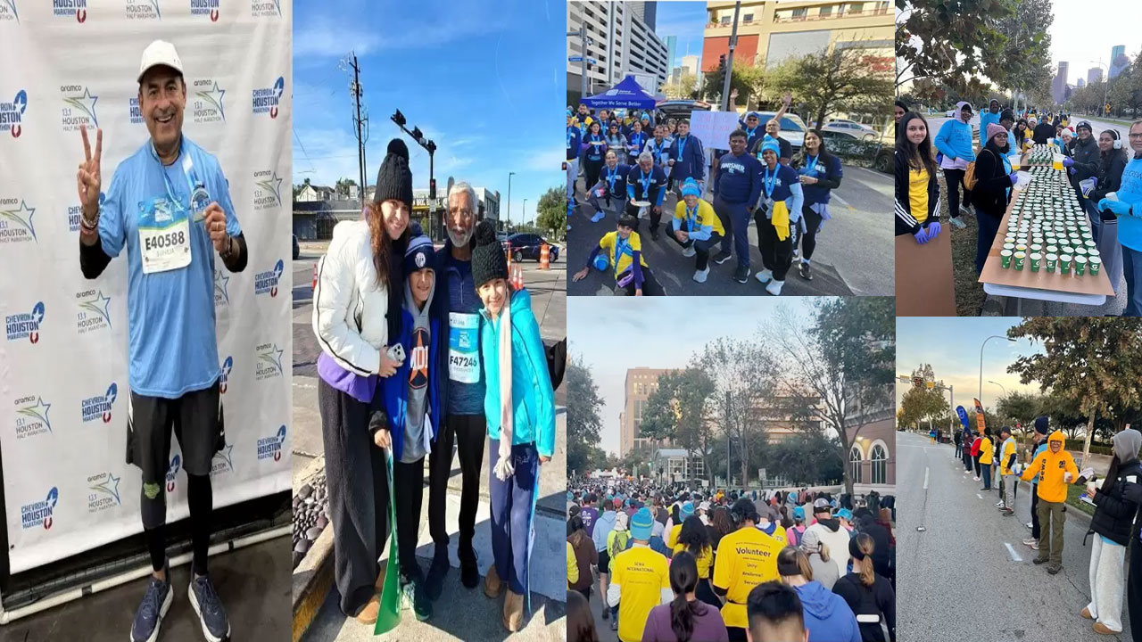 Sewa International Members Inspire Houston Marathon With Charity and Service